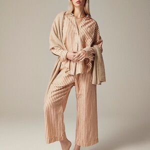 J.Crew Relaxed Long Sleeve Pajamas Set